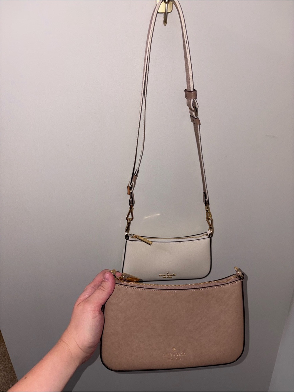 Kate Spade Dual Cream & Tan Crossbody Purse! - Picture 9 of 11